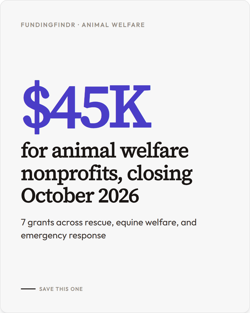 Animal Welfare Funding in October: Seven Opportunities to Strengthen Your Relationships