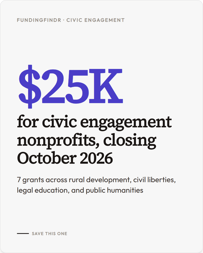 Civic Engagement Grants Coming in October
