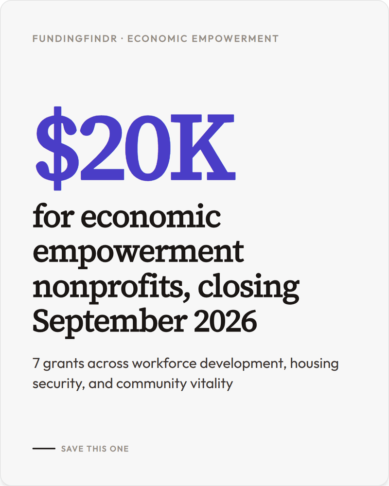 Economic Empowerment Grants Coming This September
