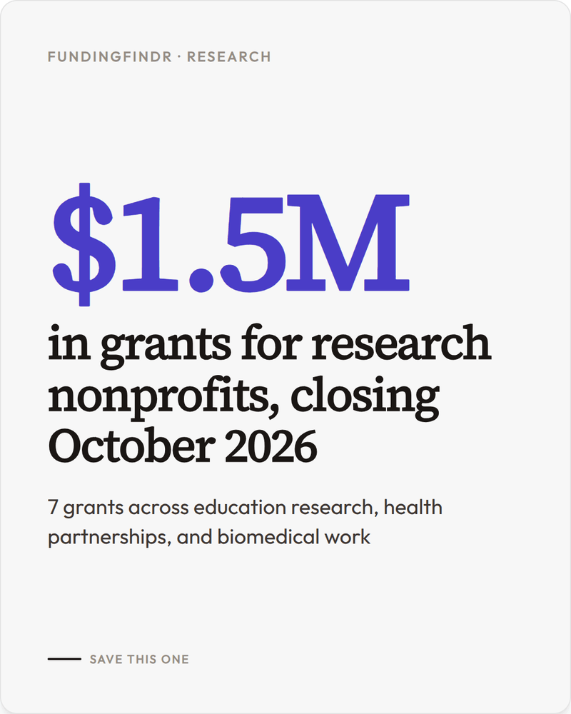Research Funding in October: Building Your Next Phase