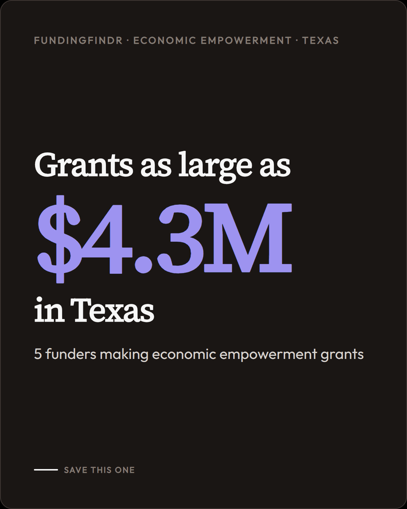 Who funds Economic Empowerment in Texas
