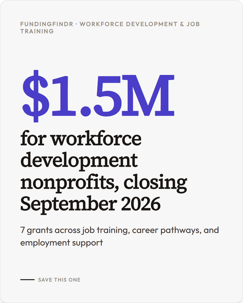 September Opportunities for Workforce Development and Job Training